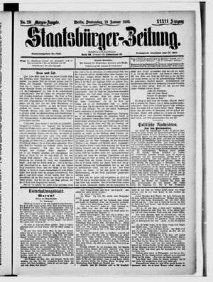Staatsbürger-Zeitung vom 18.01.1900