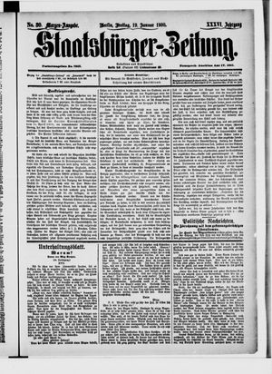 Staatsbürger-Zeitung vom 19.01.1900