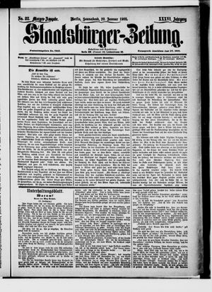 Staatsbürger-Zeitung on Jan 20, 1900