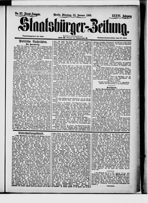 Staatsbürger-Zeitung on Jan 23, 1900