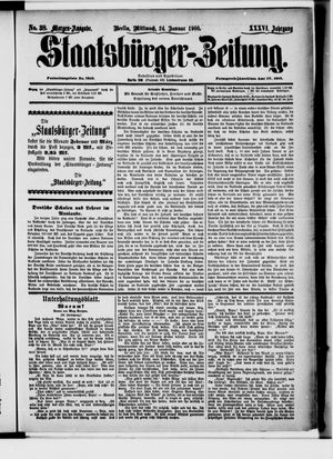 Staatsbürger-Zeitung on Jan 24, 1900