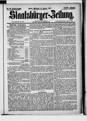 Staatsbürger-Zeitung on Jan 24, 1900