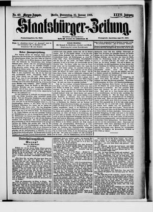 Staatsbürger-Zeitung on Jan 25, 1900
