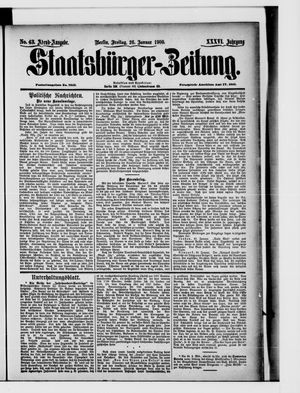 Staatsbürger-Zeitung on Jan 26, 1900