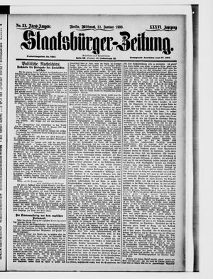 Staatsbürger-Zeitung vom 31.01.1900