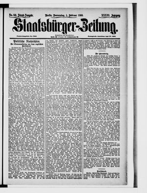 Staatsbürger-Zeitung vom 01.02.1900