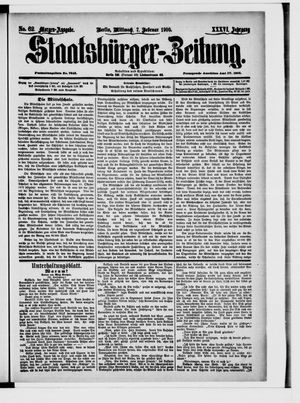 Staatsbürger-Zeitung on Feb 7, 1900