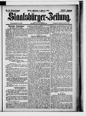 Staatsbürger-Zeitung on Feb 7, 1900