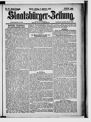 Staatsbürger-Zeitung vom 09.02.1900