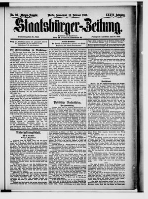 Staatsbürger-Zeitung on Feb 10, 1900