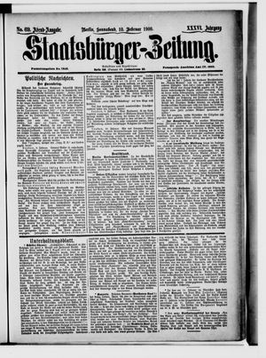 Staatsbürger-Zeitung vom 10.02.1900