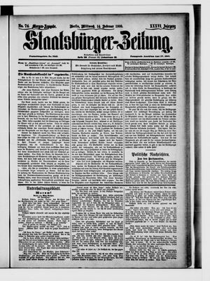 Staatsbürger-Zeitung vom 14.02.1900