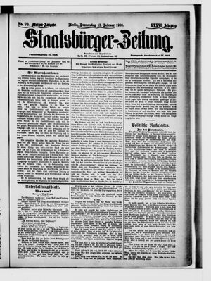 Staatsbürger-Zeitung vom 15.02.1900
