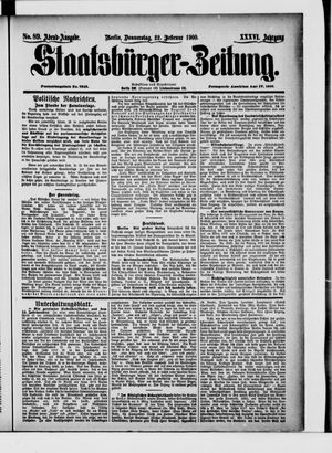 Staatsbürger-Zeitung on Feb 22, 1900
