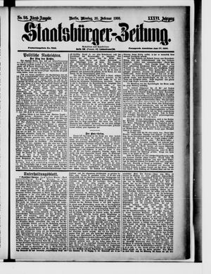 Staatsbürger-Zeitung vom 26.02.1900