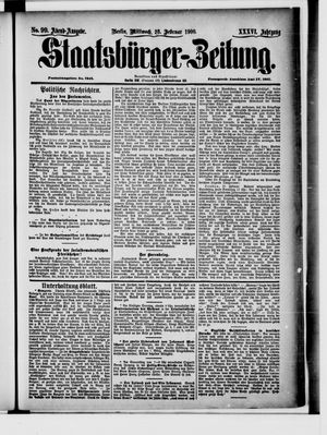 Staatsbürger-Zeitung vom 28.02.1900