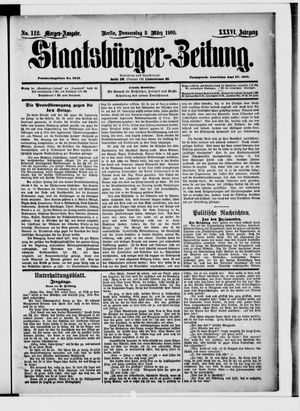 Staatsbürger-Zeitung on Mar 8, 1900