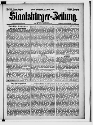 Staatsbürger-Zeitung on Mar 10, 1900