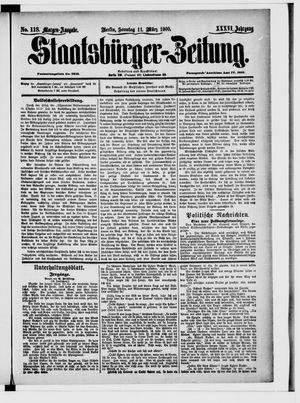 Staatsbürger-Zeitung vom 11.03.1900