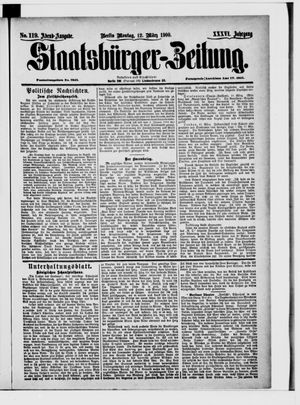 Staatsbürger-Zeitung vom 12.03.1900