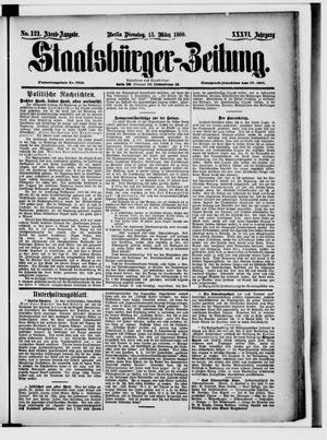 Staatsbürger-Zeitung vom 13.03.1900