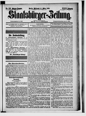Staatsbürger-Zeitung on Mar 14, 1900