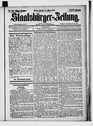 Staatsbürger-Zeitung on Mar 16, 1900