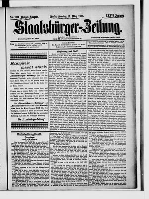 Staatsbürger-Zeitung on Mar 18, 1900