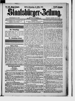 Staatsbürger-Zeitung on Mar 29, 1900