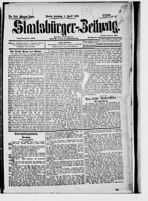 Staatsbürger-Zeitung vom 01.04.1900