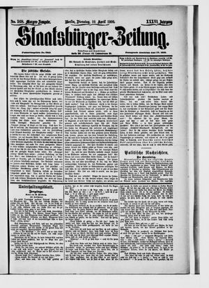Staatsbürger-Zeitung on Apr 10, 1900