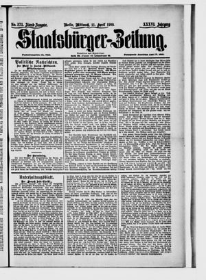 Staatsbürger-Zeitung on Apr 11, 1900