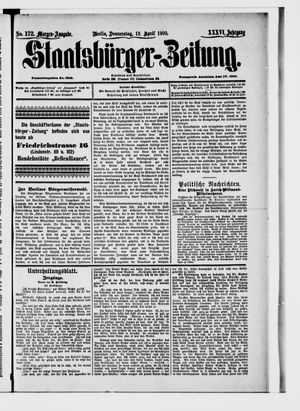 Staatsbürger-Zeitung on Apr 12, 1900