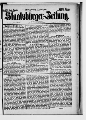 Staatsbürger-Zeitung on Apr 17, 1900