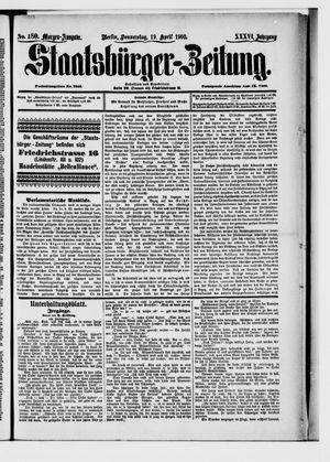 Staatsbürger-Zeitung vom 19.04.1900