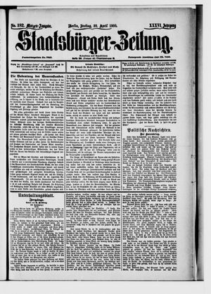 Staatsbürger-Zeitung vom 20.04.1900