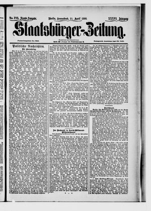 Staatsbürger-Zeitung on Apr 21, 1900