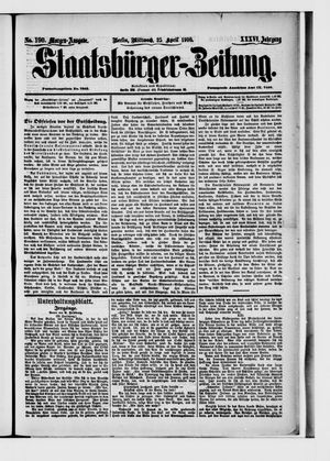 Staatsbürger-Zeitung on Apr 25, 1900