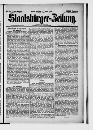 Staatsbürger-Zeitung vom 27.04.1900