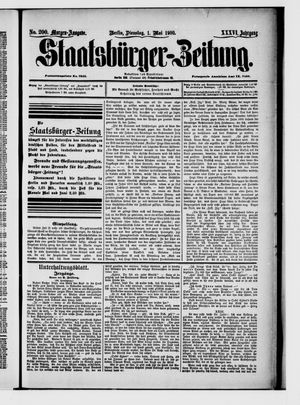Staatsbürger-Zeitung vom 01.05.1900