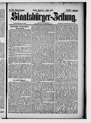 Staatsbürger-Zeitung on May 1, 1900
