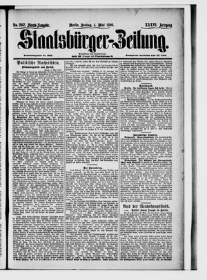 Staatsbürger-Zeitung on May 4, 1900
