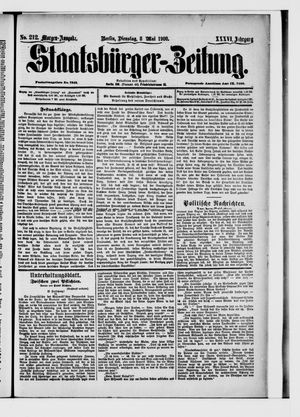 Staatsbürger-Zeitung vom 08.05.1900