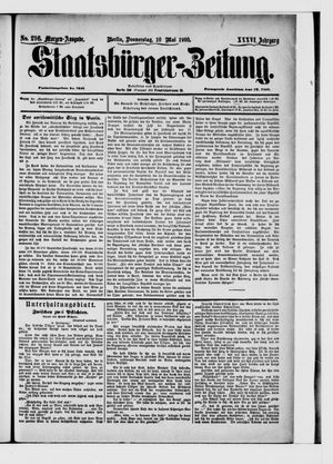 Staatsbürger-Zeitung vom 10.05.1900