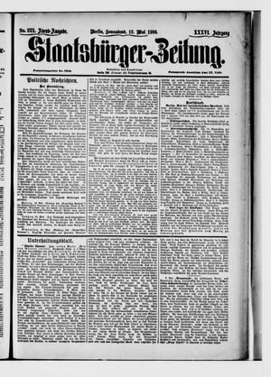 Staatsbürger-Zeitung vom 12.05.1900