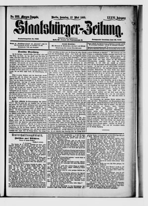 Staatsbürger-Zeitung vom 13.05.1900