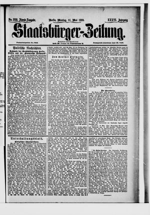 Staatsbürger-Zeitung vom 14.05.1900