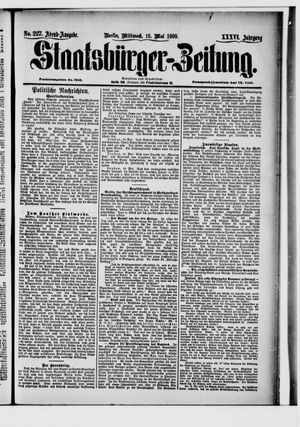 Staatsbürger-Zeitung vom 16.05.1900