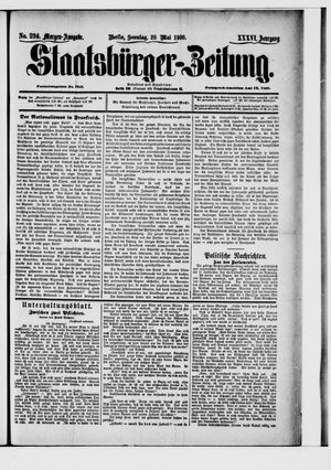 Staatsbürger-Zeitung on May 20, 1900