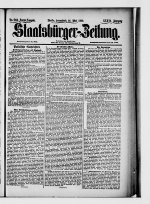 Staatsbürger-Zeitung vom 26.05.1900